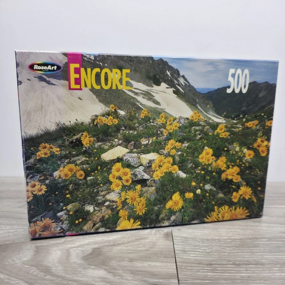 Vintage Roseart Encore 500 Piece Puzzle Maroon Snowmass Colorado NEW No. 06052
